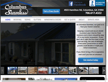 Tablet Screenshot of columbusseamless.com